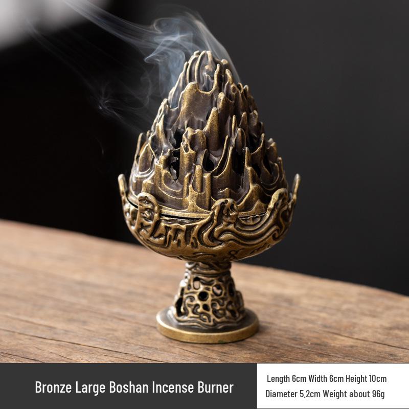 Creative Alloy Mini Indoor Incense Burner - Perfect for Homes, Hotels, and Small Decorative Spaces