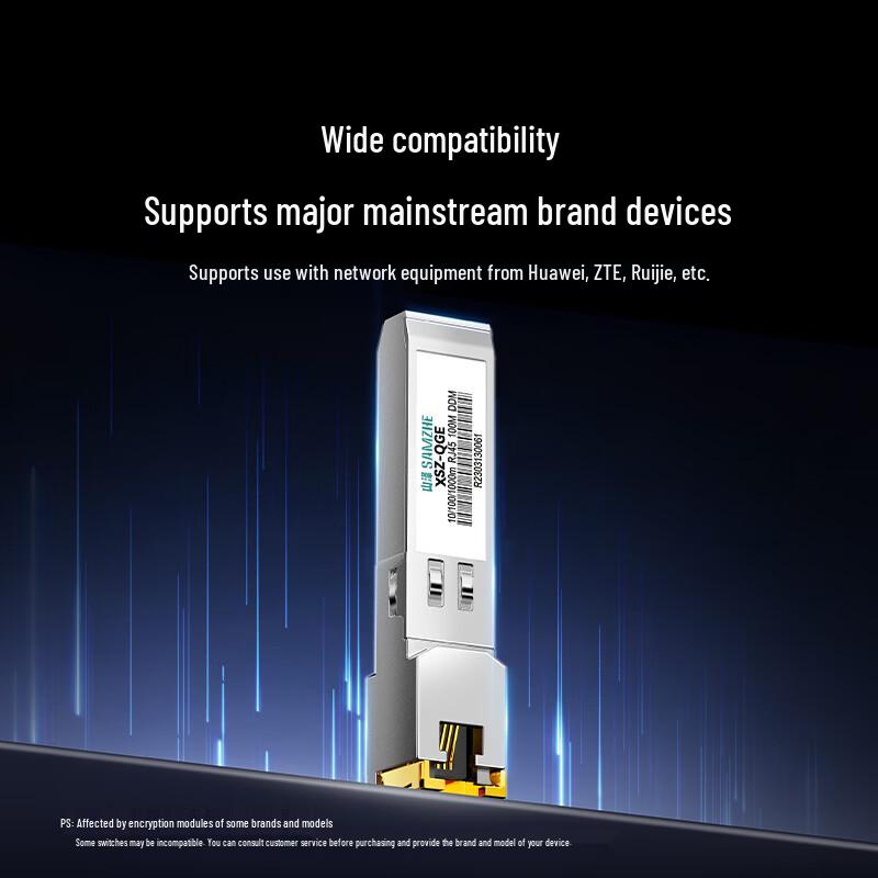Shan Ze SFP/SFP+ Optical to Ethernet Transceiver Module