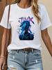 FestivalThemed Jinx Anime Character UnisexS Stylish Casual Printed TShirt Clothing Graphic Short Sleeve Unisex AllSeason