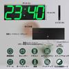 CHKOSDA Digital LED Clock Wall Hanging 18 Inch Large Alarm Clock Remote Control Count Timer Clock Automatic Dimmer Big Calendar and Thermometer and