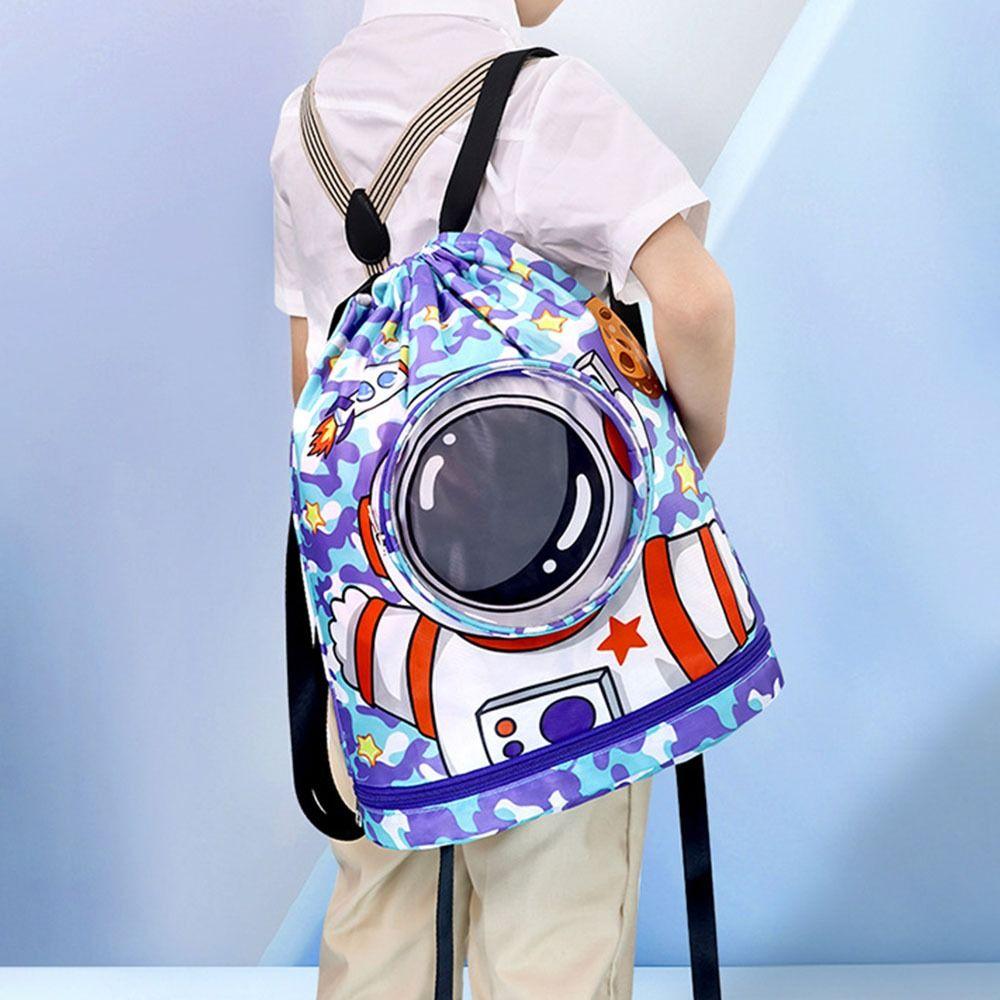 Dry Wet Separation Children's Swimming Bag Waterproof Toiletry Storage Bag Beach Backpack  Boy Girl