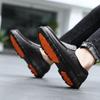 Sapatos de chef quatro estações novos antiderrapantes resistentes a óleo tamanho plus business casual sapatos de trabalho masculinos de couro moda conforto sola macia
