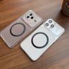 Case for Xiaomi POCO F7 Pro,F7 Ultra Wireless Charging Magnetic Ring Casing Anti-Fingerprint Matte Cover
