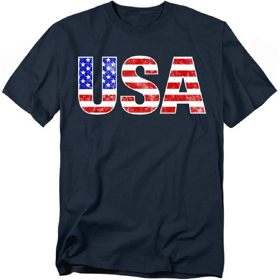 Popfunk USA Flag T-Shirt – Patriotic American Pride Tee, Women, Unisex
