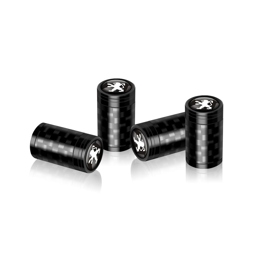 Car Tire Valve Stem Caps Car Wheel Tyre Air Valve Emblem Covers for PEUGEOT 2009 5008 301 308 406 407 408 508 108 2008 3008 107