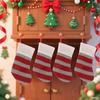 Christmas Decorations Wool Socks Red And Gray Elk Gift Bag Children's Gift Bag Knitted Christmas Socks