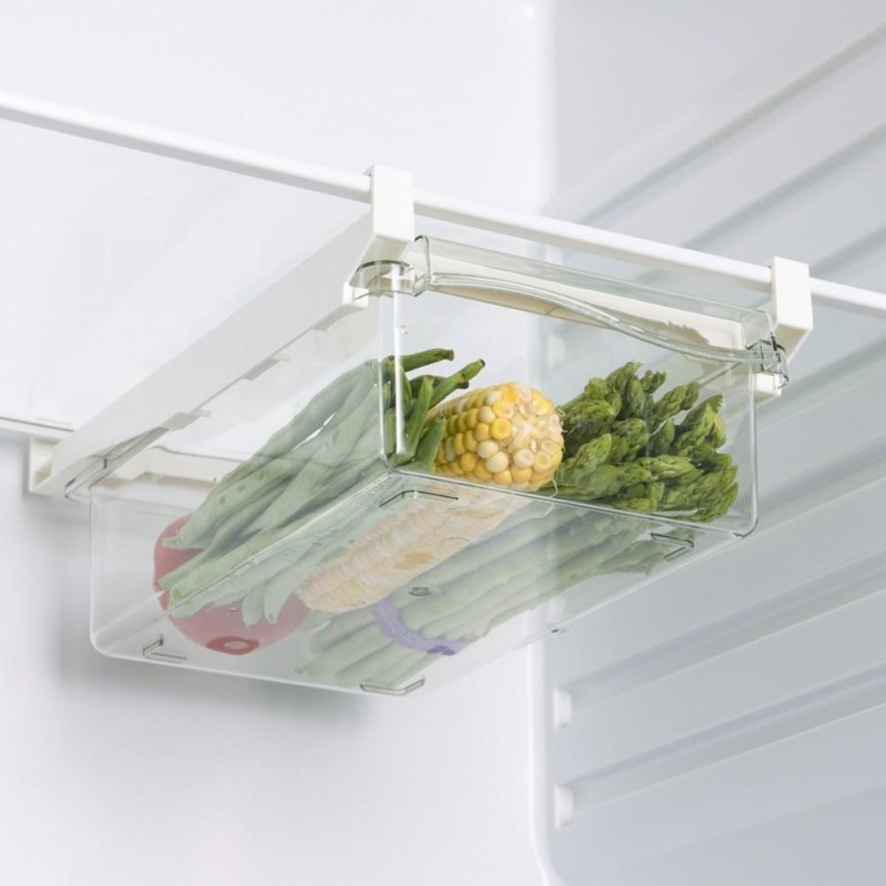 Pull Out Refrigerator Hanging Organizer Transparent Fruit Egg Storage Rack  Kitchen Organizer