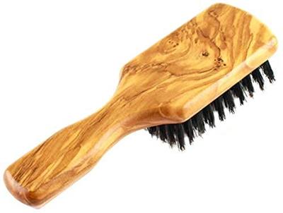 Handmade In Germany Since 1869 Hairbrush Natural Wood and Boar Bristle Hairbrush for Men with Fine To Medium Men's - 100% Hair.