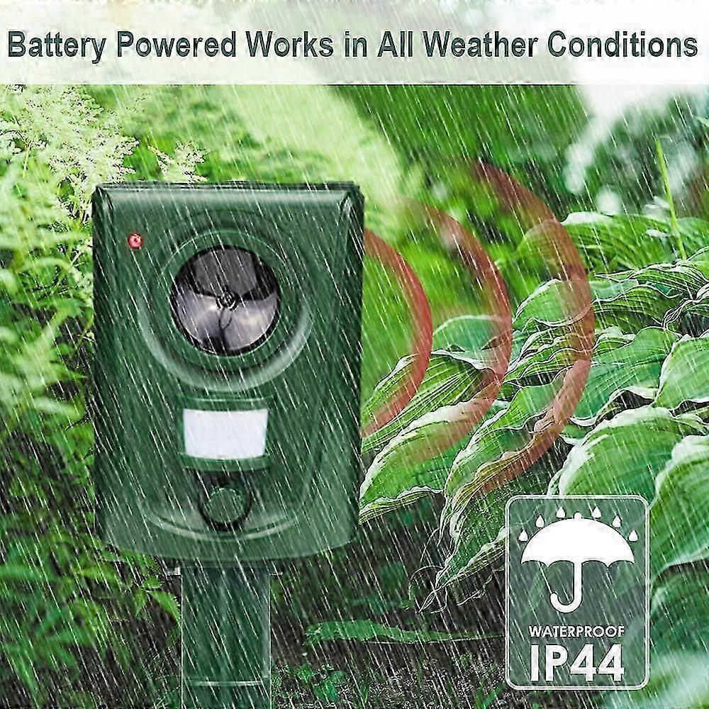 Cat Repellent Fox Deterrent Ultrasonic Bird Scarers for Gardens Animal Repeller with Motion Activated PIR Sensor