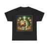 Unisex Adult T Shirt Whimsical Fox Glowing Lanterns Forest