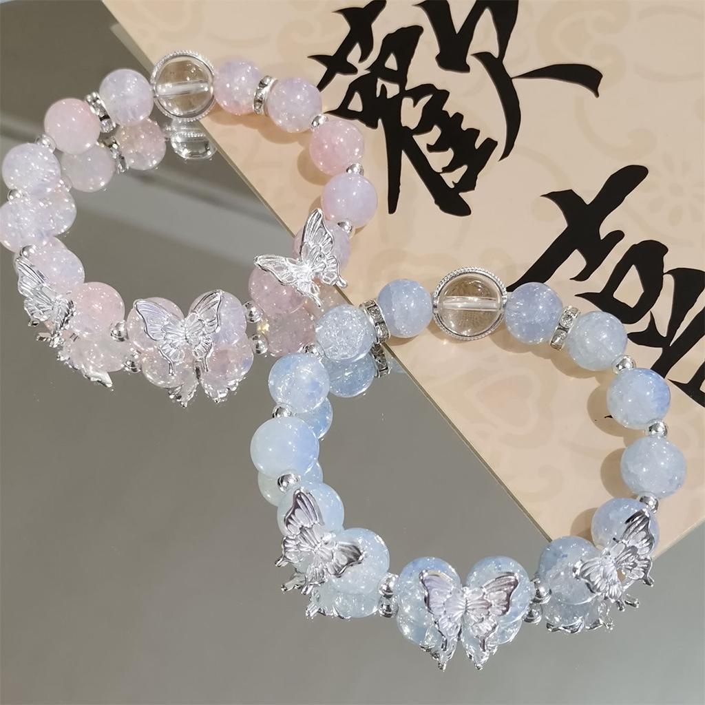 Cold butterfly bracelet female niche design sense sweet versatile student bracelet