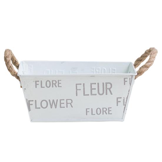 Čtvercový košík na květiny Protiskluzová žehlička s hladkým povrchem Držák na rostliny Bar Dekor