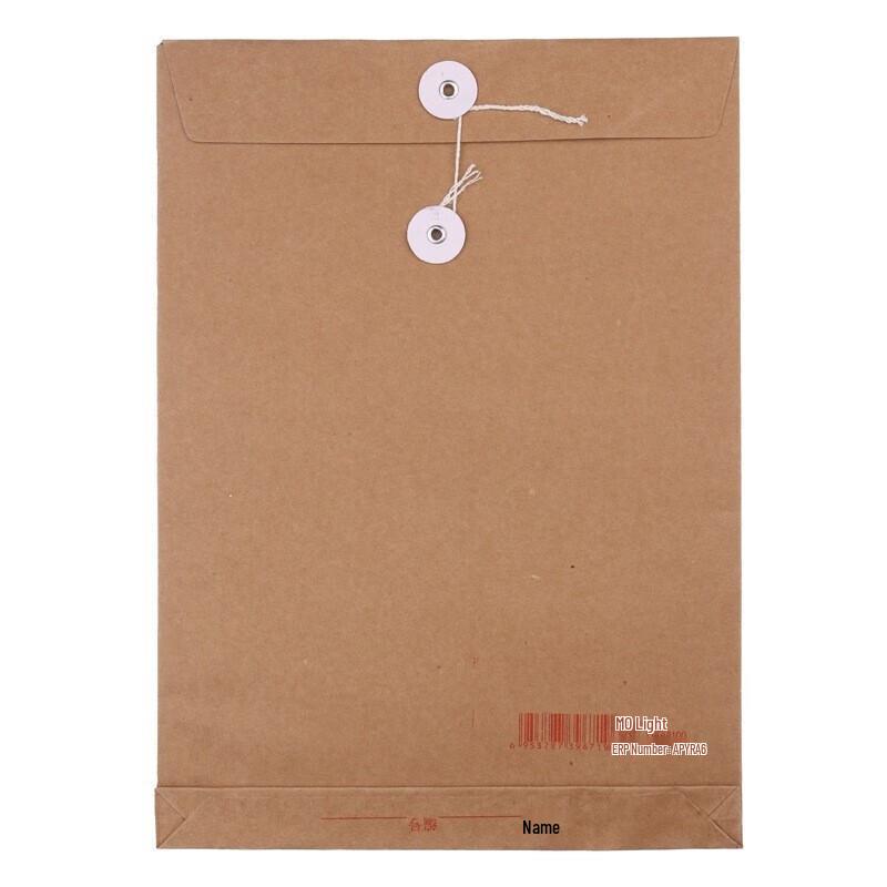 M&G A4 Kraft Paper Vertical File Bag, 60 Pack