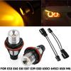 For BMW E87 E60 E61 E63 E64 E65 E66 E53 E83 X3, LED Angel Eyes Marker Lights Bulbs CANBUS Error Free Blue Amber Red White 12V