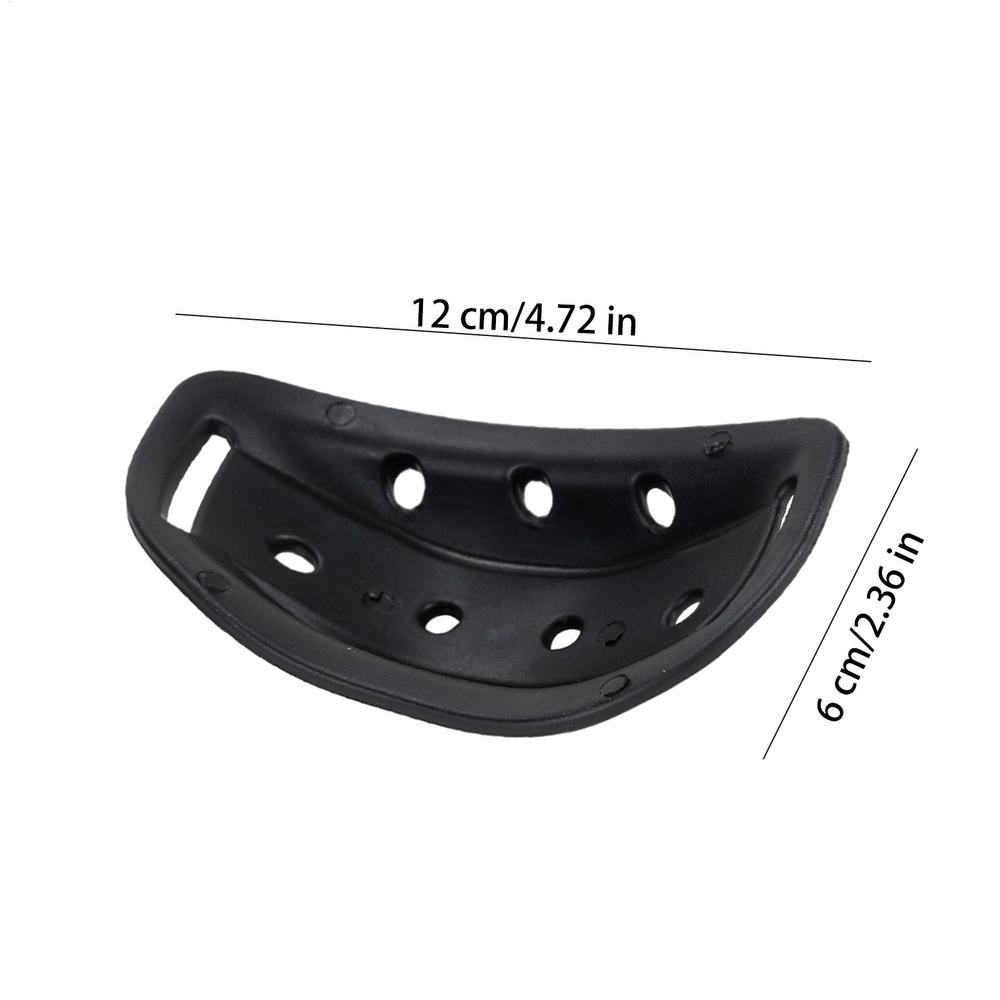 

Silicone Chin Cushion Cushion Pad for Retro Motorcycle Helmets, None Irritating Shock-Proof Chin Guard Cycle Hard Hat Chin Rest чорний