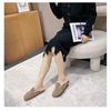 Mode Ein-Pedal Samt Koreanische Version Baumwollpantoffeln mit weicher Sohle Internet-Berühmtheit Explosion vielseitige Mao Mao Schuhe Damen 2025 Herbst und w