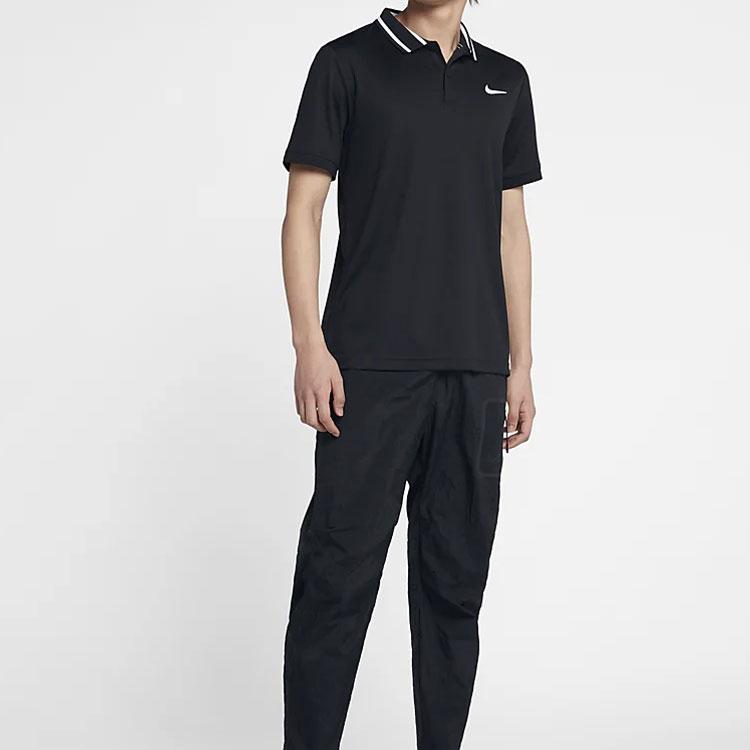 Nike Pánské tenisové polo tričko Court Dri-FIT s krátkým rukávem Černé BV1195-010