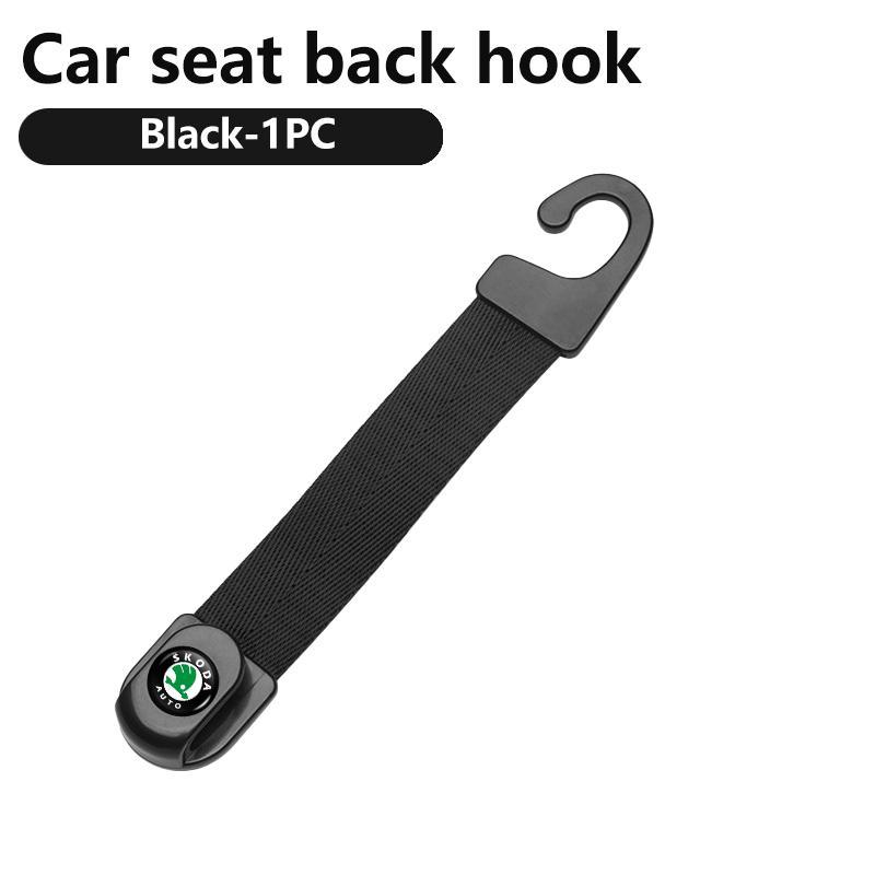 FFRP2 Car Hooks Front Seat Headrest Organizer Holder Clothes Hanger Accessories For Skoda Rapid Octavia Derivative Enyaq-iV VisionS