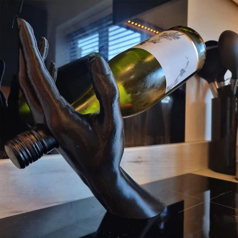 Hand Illusie Wijnrek Hangend Wijnfles Houder Rek Creatieve Bar Kast Display Standaard Plank Cadeaus Woondecoratie