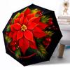 Blumenfantasy mit Schmetterlingen Automatischer Outdoor-Regenschirm Einziehbares Design mit 8 Speichen Langlebig Leicht Perfektes Geschenk für Freunde Familie