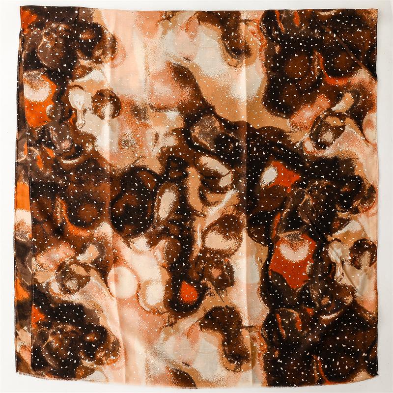 Winter Ombre Tie Dyed Painting Fringe Viscose Shawl Scarf Lady High Quality Print Pashmina Stole Bufandas Muslim Hijab 180*90Cm