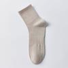 Men's Spring and Summer Thin Business All-season Mid-top Mesh Cotton Socks, Pure Cotton Breathable Men's Business Solid Color Spring and Autumn Style