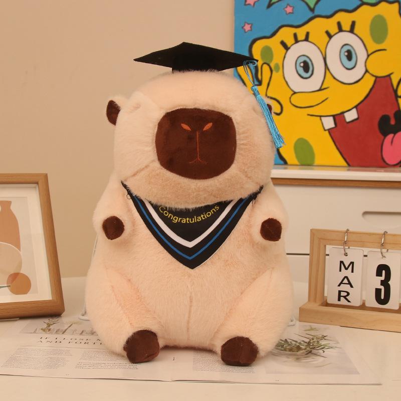 

Capybara Doctor Plush Toy - Graduation Souvenir Gift 26cm