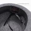 Autunno Inverno Taglia Grande Cappello Fedora da Gentleman in Lana Uomo Retrò Britannico Spesso Caldo Bordo Arrotolato Cappello in Feltro Versatile Casual Cappello Jazz Regali