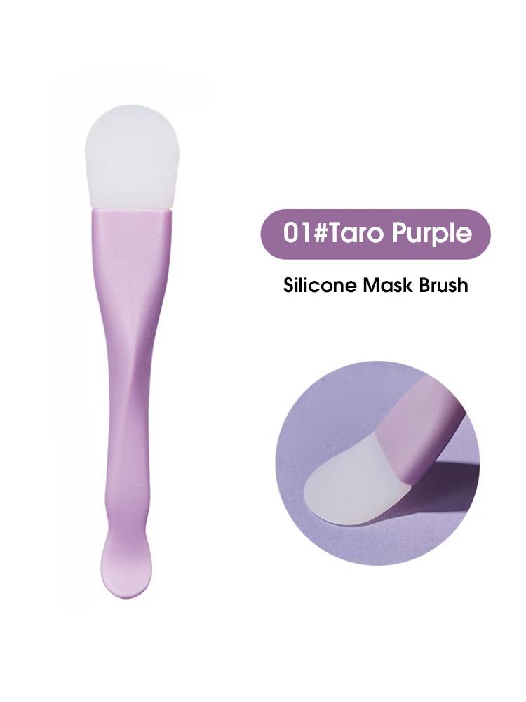 Double head silicone  beauty tool  facial mask brush facial mask brush face cleaning scraper daub type mud film special brush