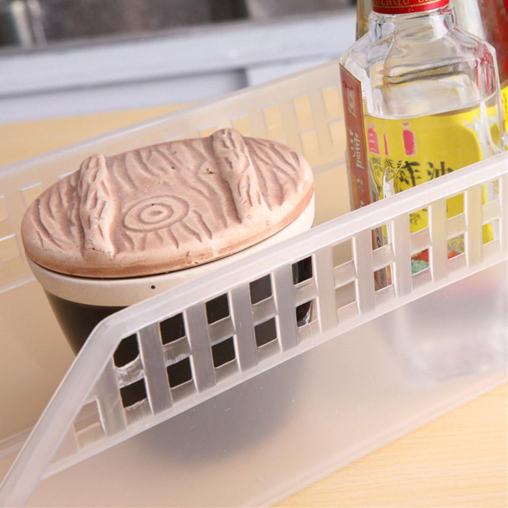 Space Saving Refrigerator Food Storage Box Kitchen Storage Baskets Fridge Freezer Shelf Large Capacity Freezer Organiser