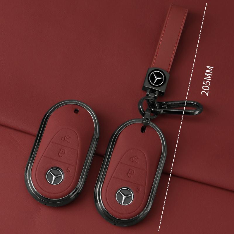 Zinc Alloy Leather Car Key Case Cover Protector Shell Fob for Mercedes Benz 2022 C S Class W206 W223 S350 C260 C300 S400 S450 S5 k1