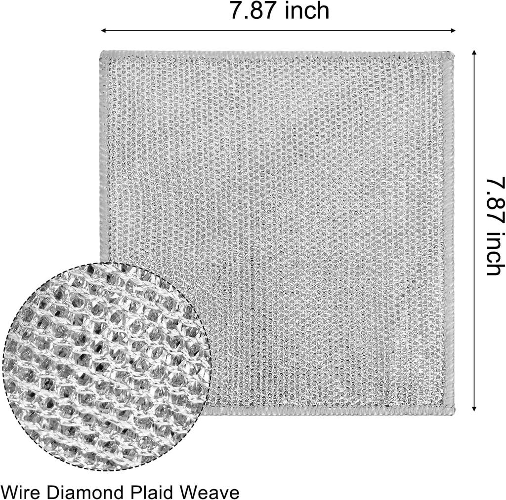 Multipurpose Wire Miracle Cleaning Cloths Dishwashing Rags for Wet and Dry Kitchen Cleaning Cloth KHXYXY0001