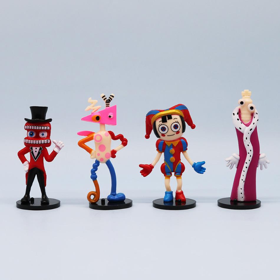 **8 ks Sada Úžasná Cirkusová Digitální Anime Postavička Ragathajaxpomni Postavička Akční Sběratelský PVC Model Panenka Hračka Dárek k Narozeninám**