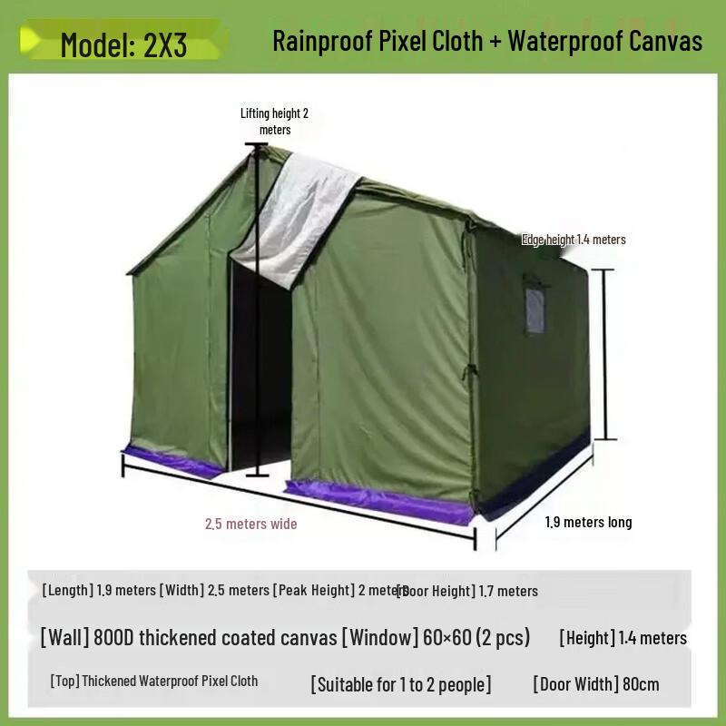 Heavy-Duty Outdoor Construction Cotton Tent