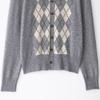 European and American style, new women's clothing, fashionable, versatile, cross-border French casual rhombus knitted sweater