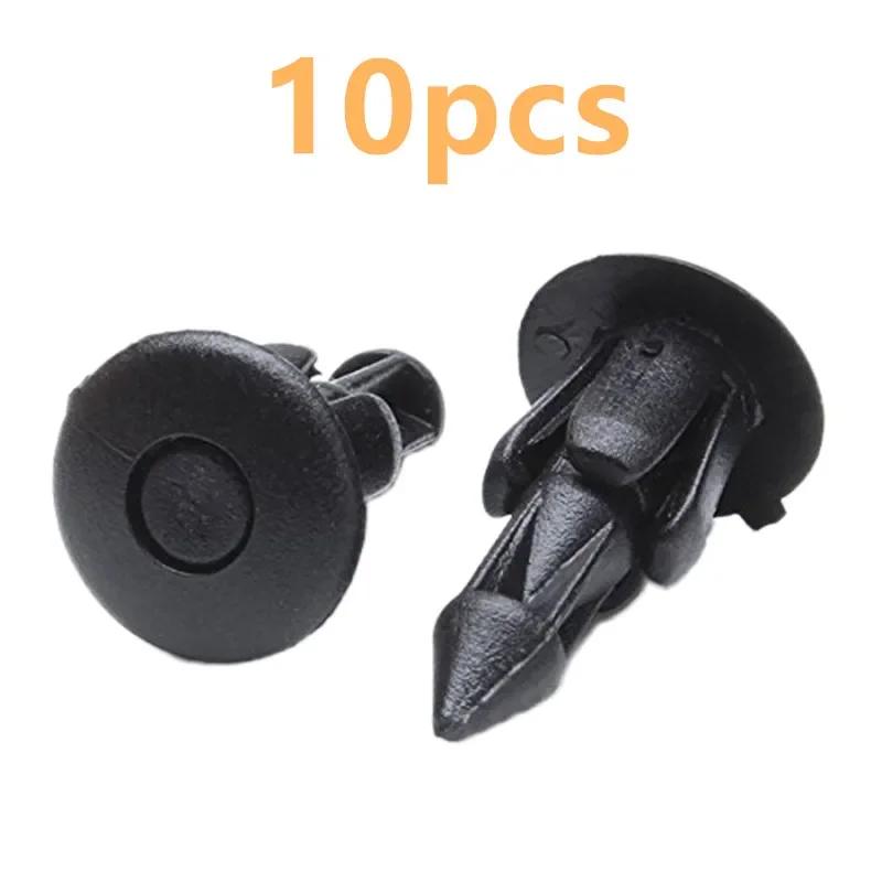 10/20/30PCS 6mm Black Rivet Fairing Body Trim Panel Fastener Screw Clips For Honda Motorcycle Accessories Parts Wholesale