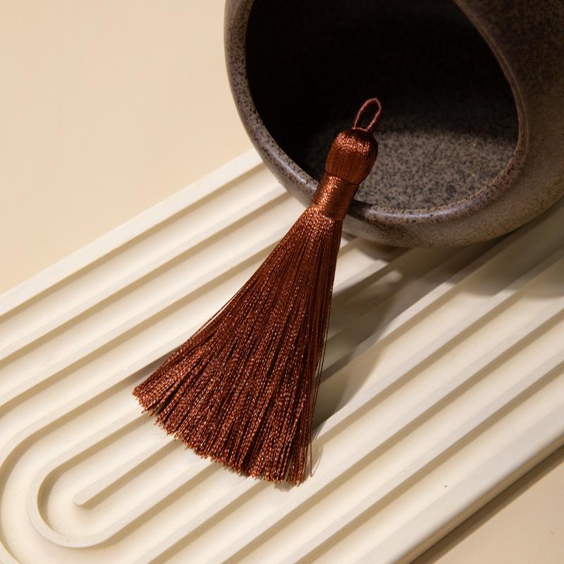 8Cm Pull Circle Fringed Ear Polyester Fringed Antique Hanging Ear Bookmark Sachet Jewelry Accessories Diy Small Pendant