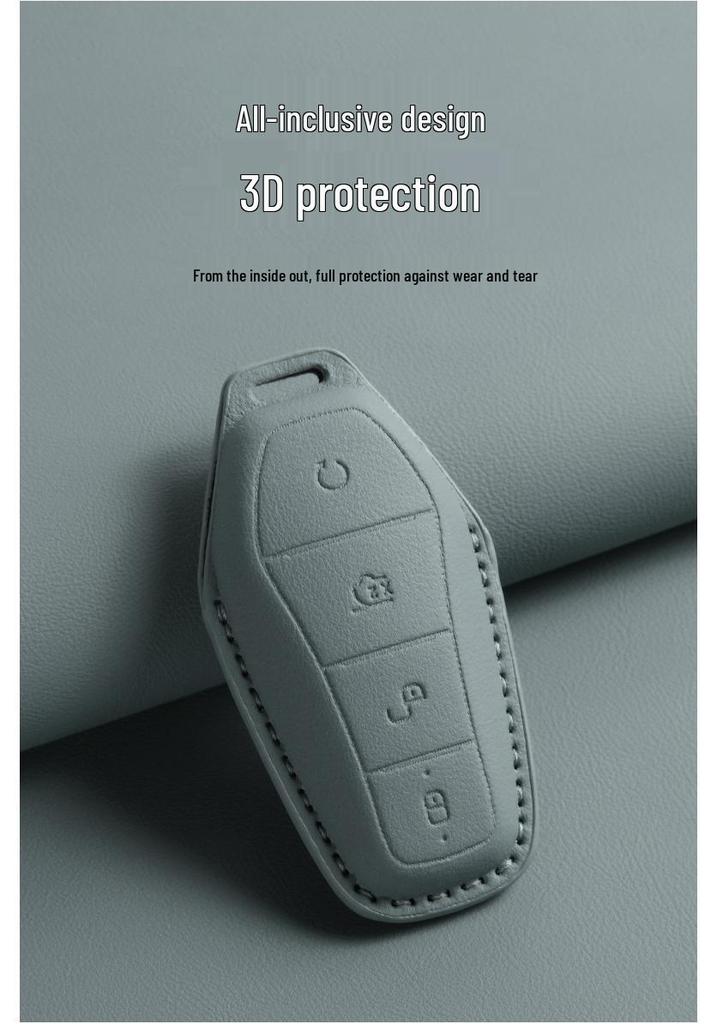 BYD EV Premium Key Case for Han, Qin Plus, Song Pro, Tang, Dolphin, E9, Seal Models
