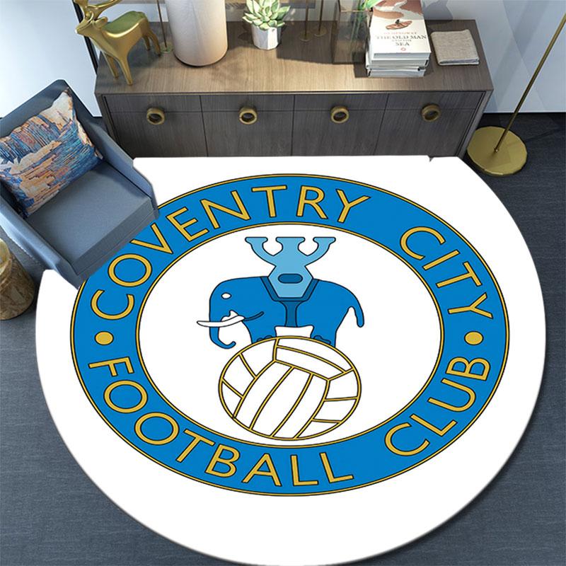 Coventry City Pattern Round rug,Carpet Rug for Living Room Bedroom Playroom ,Non-slip Floor Mat,Holiday Gifts and Birthday Gifts.