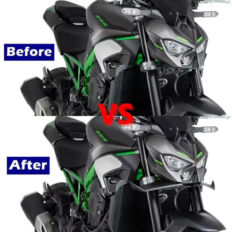 For Kawasaki Z900 Z900SE 2025+ Front Lip Spoiler Wind Wing Cover Aerodynamics Fairing Winglets Z 900 SE Downforce Spoilers kit