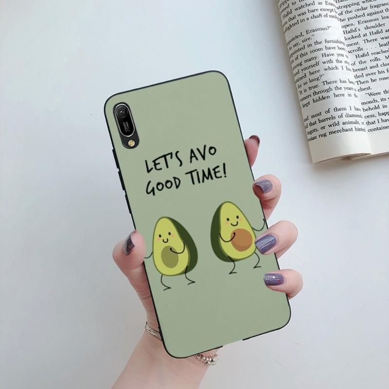 Avocado Aesthetics Phone Case For Huawei Mate 40 30 20 10 Pro Lite Nova 9 8 5T Y7p Y7 Soft Black Phone Cover