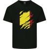 Zerrissene Belgien Flagge Belgischer Tag Fußball Kinder T-Shirt Kinder