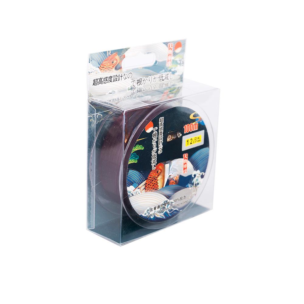 

100 м леска гигантский осетр сельдь мастер нейлон черная яма леска рыболовные снасти рыболовные принадлежности 5.0（0.37MM）