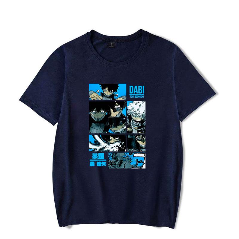 Hot Anime T Shirt Men/women's Funny Dabi Printing T-shirt Casual Cool Streetwear Fashion T Shirt Couple Hip Hop Shirt Top