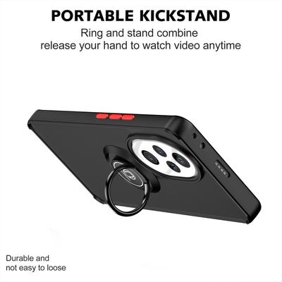 New Shockproof Rotatable Bracket Case for Honor 200 Pro Metal Ring Magnetic Car Holder Cover