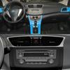 3D/5D Carbon Fiber Car-styling Interior Cover Console Color Stickers Decals Parts Accessories For Nissan Sentra Sylphy 2012-2015