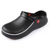 Plus Size Non-slip Black Waterproof Chef Shoes for Kitchen Safety