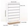 Jewelry Display Stand Durable Earring Organizer with 120 Holes Earrings Rack