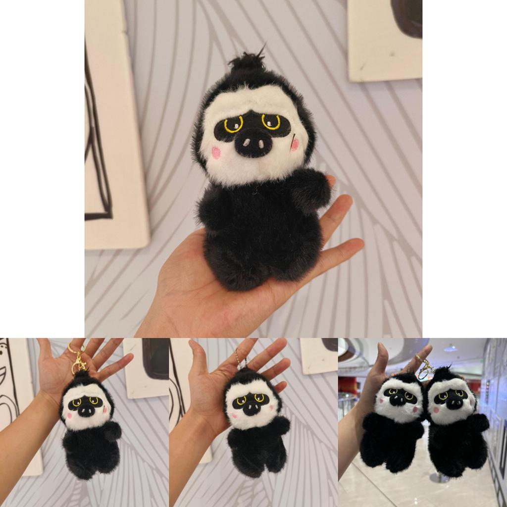 Soft And Cuddly Plush Gorilla Keychain Charming Animal Plush Toy For Kids And Adults