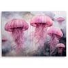 Canvas print, Pink jellyfish